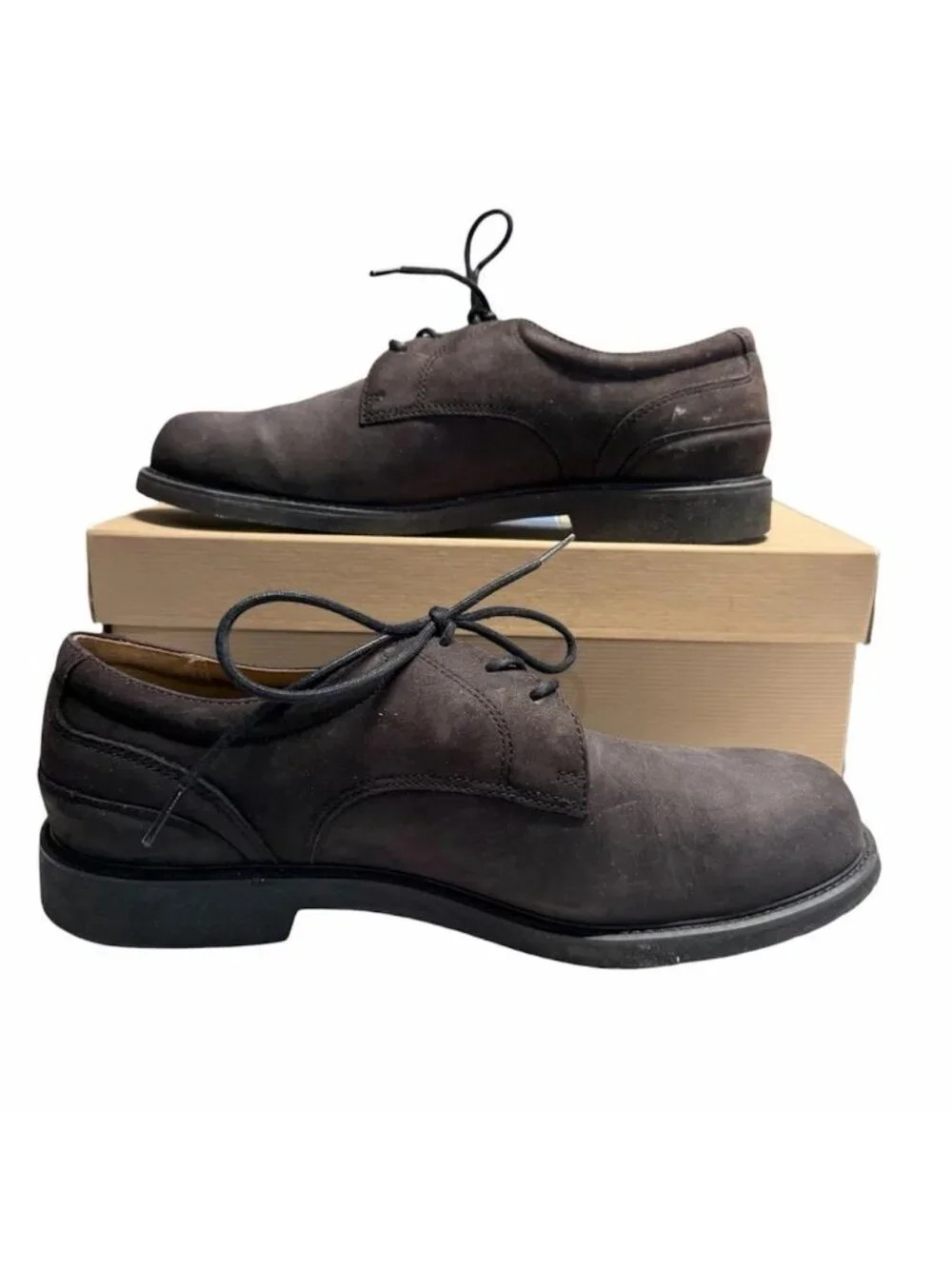 Rockport Leather Oxford Lace Up Dress Shoes Mens Size 10W Office Preppy Comfy